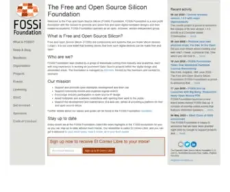 Fossi-Foundation.org(The Free and Open Source Silicon Foundation) Screenshot