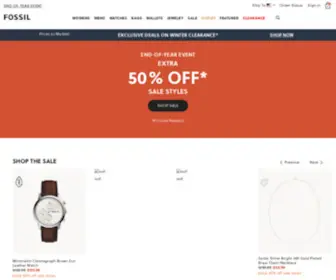 Fossil.com(The Official Site for Fossil Watches) Screenshot