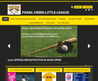 Fossilcreeklittleleague.com(Fossil Creek Little League) Screenshot