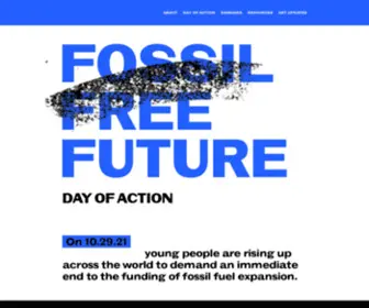 Fossilfreefuture.earth(Fossil Free Future) Screenshot