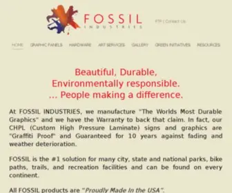 Fossilgraphics.com(Fossil Industries Inc) Screenshot