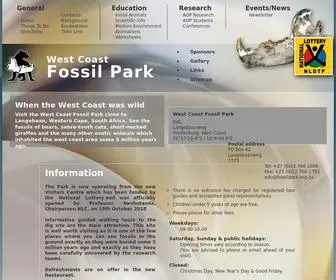 Fossilpark.org.za(West Coast Fossil Park) Screenshot