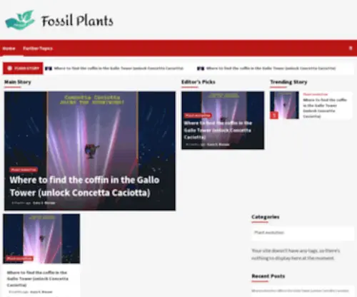 Fossilplants.info(Fossilplants info) Screenshot