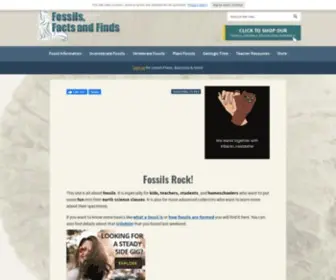 Fossils-Facts-AND-Finds.com(This site) Screenshot