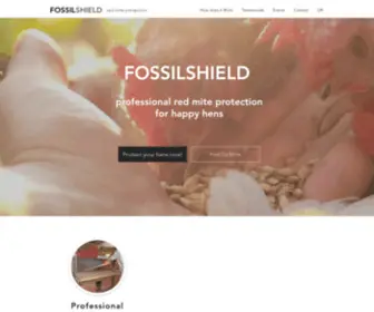 Fossilshield.com(The solution to your red mite problem) Screenshot