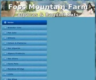 Fossmtnfarm.com(NH Alpacas Ragdoll Kittens 4sale) Screenshot