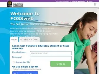 Fossweb.com(FOSSweb Login Page) Screenshot