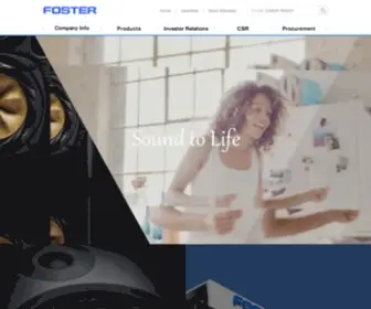 Foster-Electric.com(Foster Electric Company) Screenshot