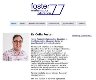 Foster77.co.uk(Colin Foster) Screenshot