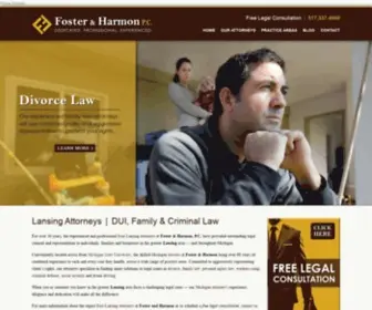 Fosterandharmon.com(Lansing Attorneys) Screenshot