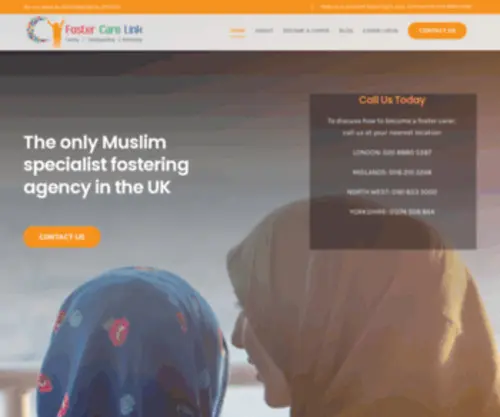 Fostercarelink.com(Muslim Fostering Service) Screenshot