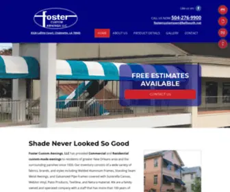 Fostercustomawnings.com(Foster Custom Awnings) Screenshot