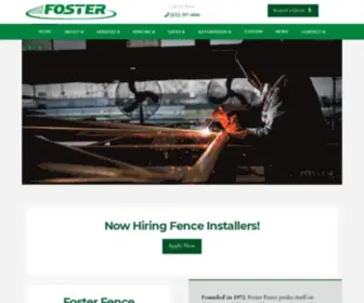 Fosterfence.com(Foster Fence) Screenshot