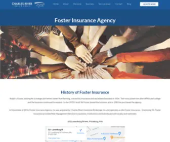 Fosterinsurance.com(Charles River Insurance) Screenshot