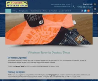 Fosterswesternweardenton.com(Western Wear) Screenshot