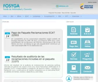 Fosyga.gov.co(Fondo de Solidaridad y Garantía) Screenshot
