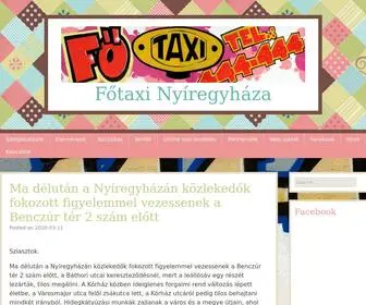 Fotaxinyiregyhaza.hu(Taxi Ny) Screenshot