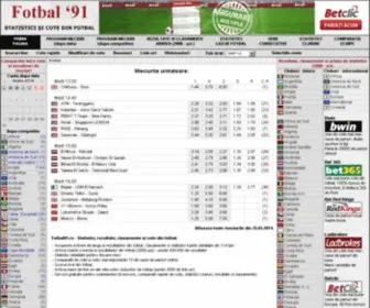 Fotbal91.ro(Rezultate din fotbal) Screenshot