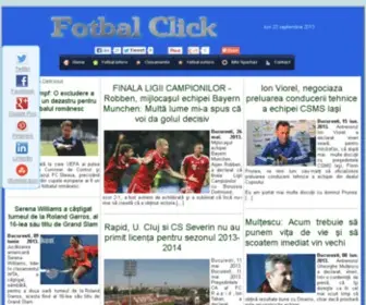 Fotbalclick.ro(Fotbal click) Screenshot