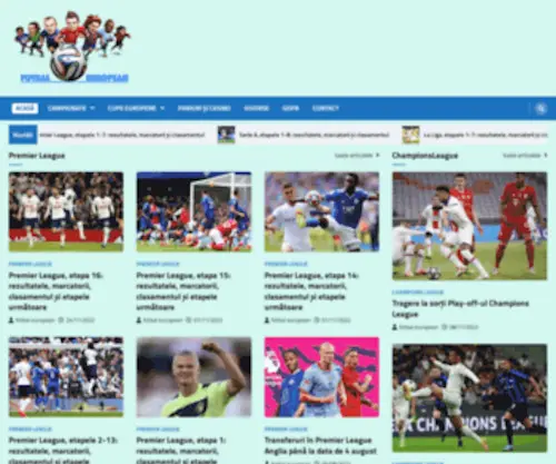 Fotbaleuropean.ro(Euro Fotbal) Screenshot