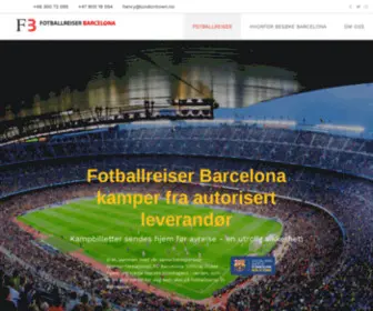 Fotballreiser-Barcelona.no(Fotballreiser Barcelona kamper 2021) Screenshot