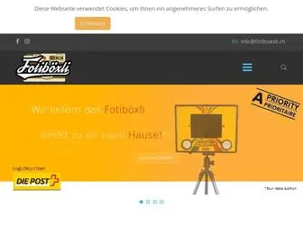 Fotiboexli.ch(Wir bieten für Privatpersonen und aber auch Firmen eine mobile Fotobox) Screenshot