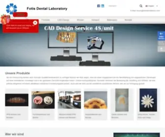 Fotisdentallab.net(Porzellan Fused To Metal) Screenshot