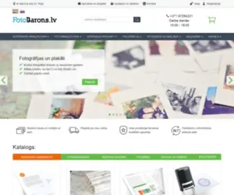 Fotobarons.lv(Tava drukas darbnīca. Drukāšana) Screenshot