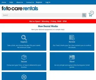 Fotocarerentals.com(FotoCare Rental) Screenshot