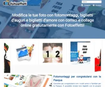 Fotoeffetti.com(Fotomontaggi e modificare foto online) Screenshot