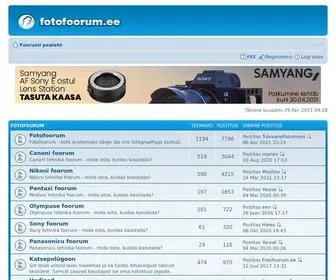 Fotofoorum.ee(Pealeht) Screenshot