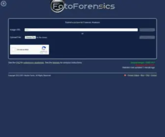 Fotoforensics.com(Foto forensics) Screenshot