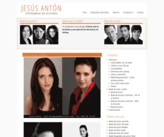 Fotografodeactores.com(Book de actrices Madrid) Screenshot