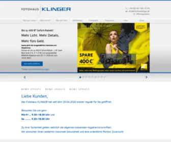 Fotohausklinger.de(Fotohaus Klinger Leipzig) Screenshot