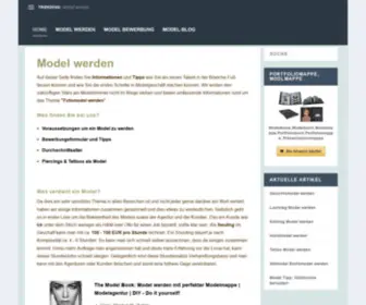 Fotomodel-Werden.com(Der Weg zur eignen Fotomodell Karriere) Screenshot