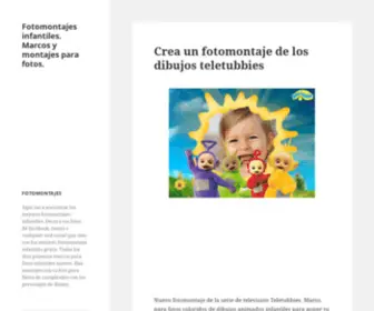 Fotomontajesinfantiles.net(Fotomontajes infantiles) Screenshot