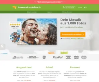 Fotomosaik-Erstellen.de(Dein eigenes Fotomosaik erstellen) Screenshot