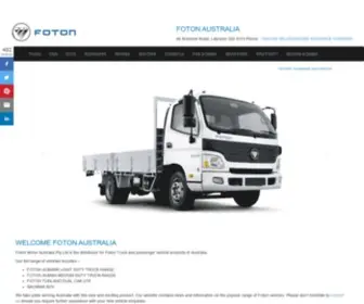 Fotonmotor.com.au(Foton New Generation Trucks) Screenshot