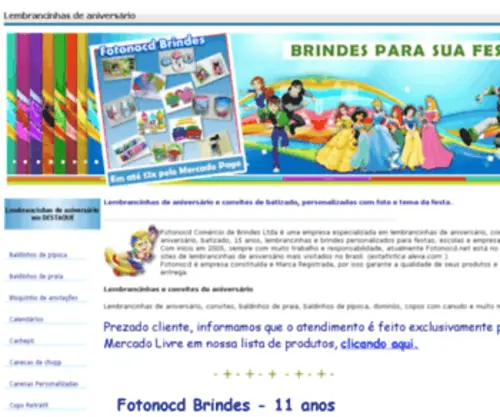 FotonoCD.net(Lembrancinhas de aniversário infantil) Screenshot