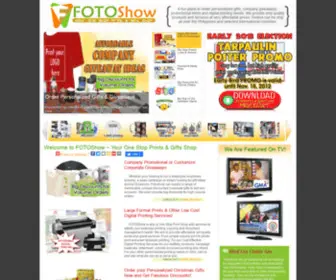 Fotoshow.com.ph(Online One Stop Prints & Gifts Shop Philippines) Screenshot