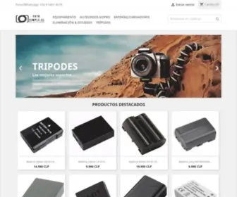 Fotosimple.cl(Tienda creada con PrestaShop) Screenshot