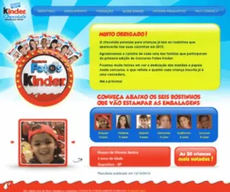 Fotoskinder.com.br(Concurso Fotos Kinder) Screenshot