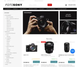 Fotosony.cz(Fotoaparáty a objektivy SONY) Screenshot