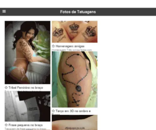 Fotostatuagens.com.br(Fotos de Tatuagens) Screenshot