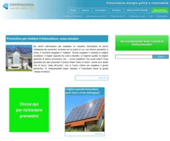 Fotovoltaiconorditalia.it(Fotovoltaico in italia) Screenshot