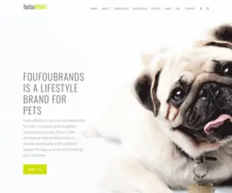 Foufoubrands.com(Dog apparel) Screenshot