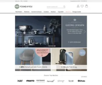 Found4You.de(Design Online Shop found4you) Screenshot