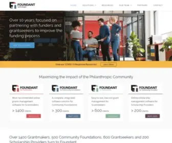 Foundant.com(Software for Philanthropy) Screenshot
