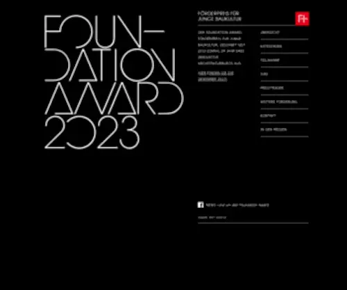 Foundation-Award.ch(Förderpreis) Screenshot
