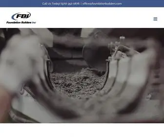 Foundationbuilders.com(We see concrete foundations for what they are) Screenshot